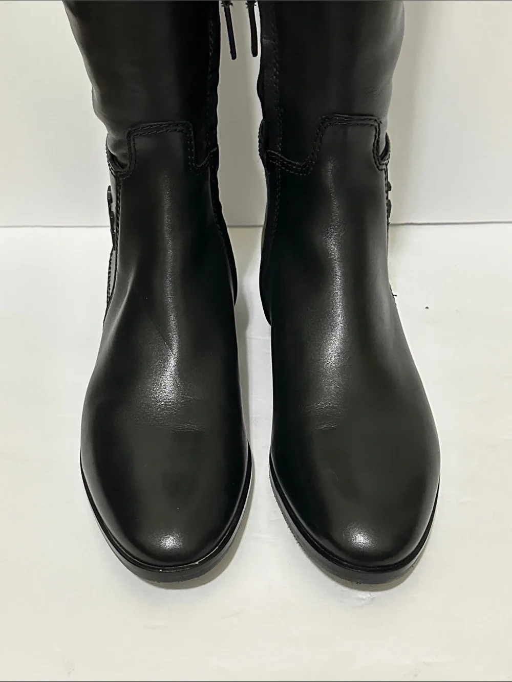 Tory Burch Wyatt black leather over-the-knee boots NWOB